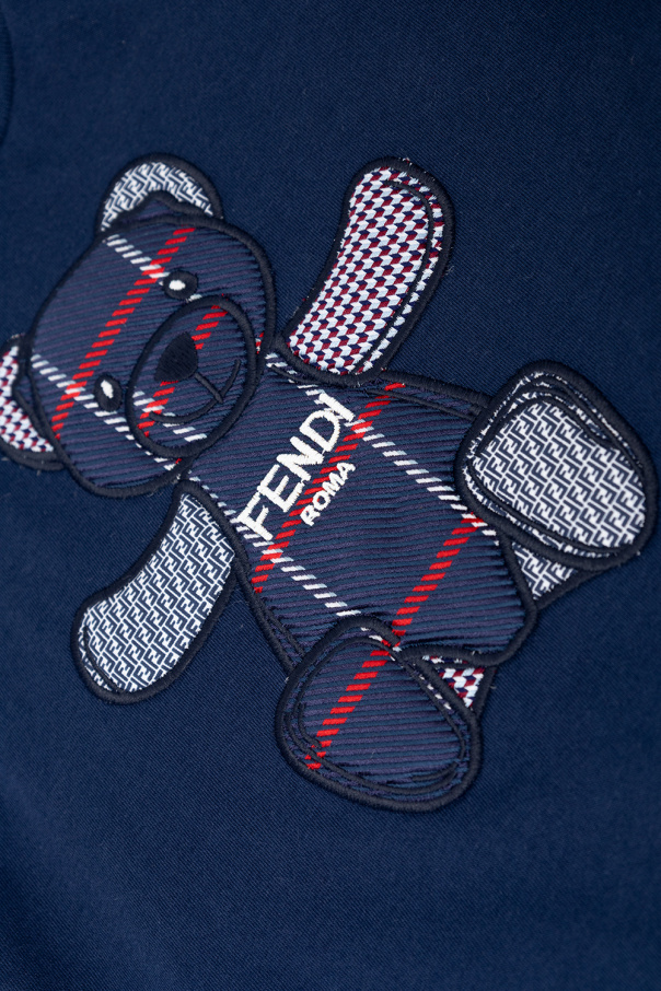 fendi SWEATER Kids T-shirt with teddy bear motif