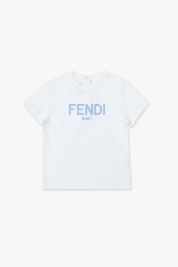 Fendi Kids KOBIETY Fendi monogram logo patterned silk scarf