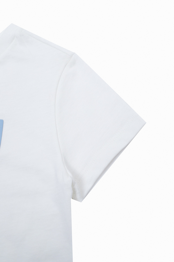 fendi sleeve Kids T-shirt with logo