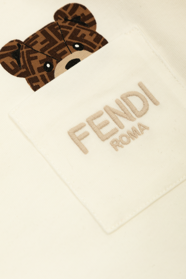 Fendi Kids T-shirt with a pocket