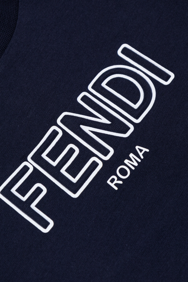 Fendi Kids T-shirt com logótipo