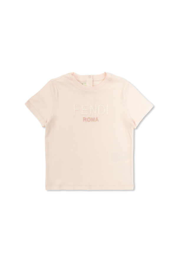 T-shirt with logo od Fendi Kids