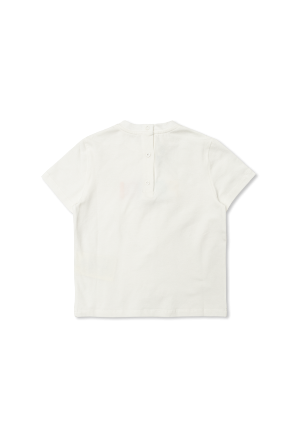 Fendi Kids Camiseta con logo estampado