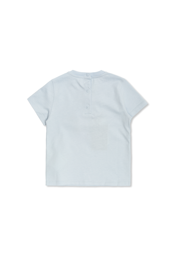 Fendi Kids T-shirt de algodão com logótipo