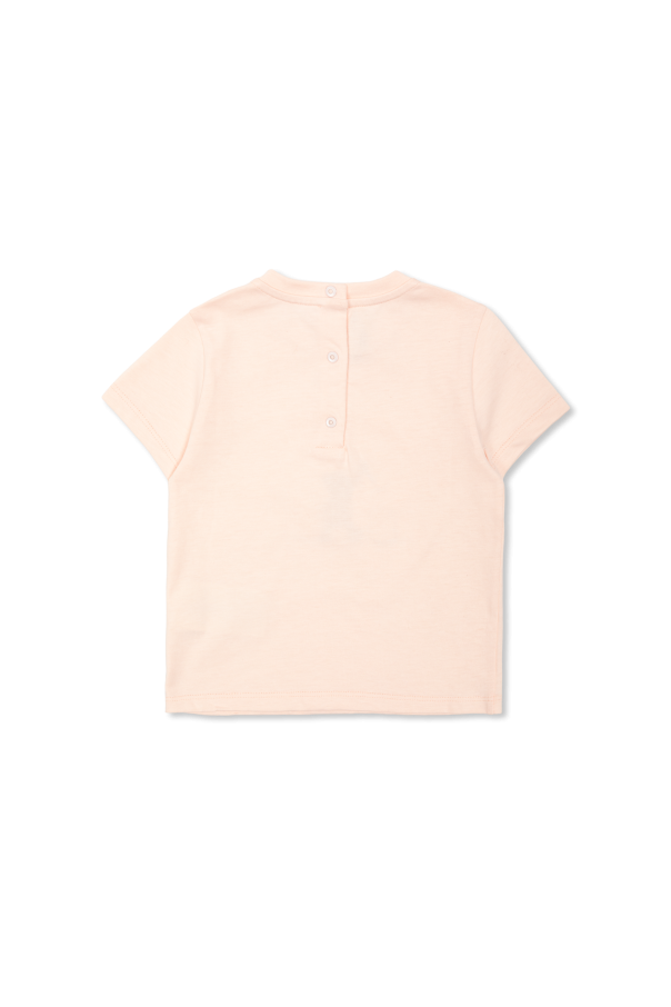 Fendi Kids T-shirt de algodão com logótipo