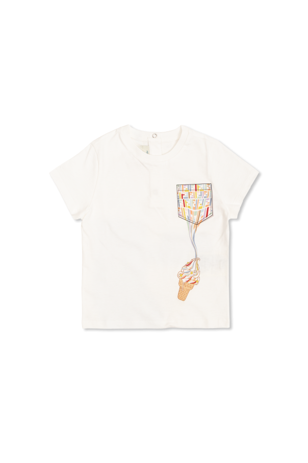 T-shirt with print od Fendi