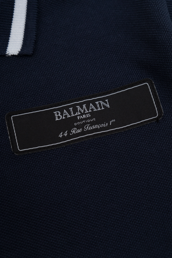 Balmain Kids Polo z naszywką z logo