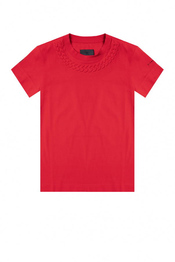 Givenchy Givenchy chain-link detail short-sleeve T-shirt Nero