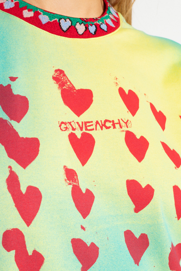Givenchy X Josh Smith logo embroidered cotton T-shirt