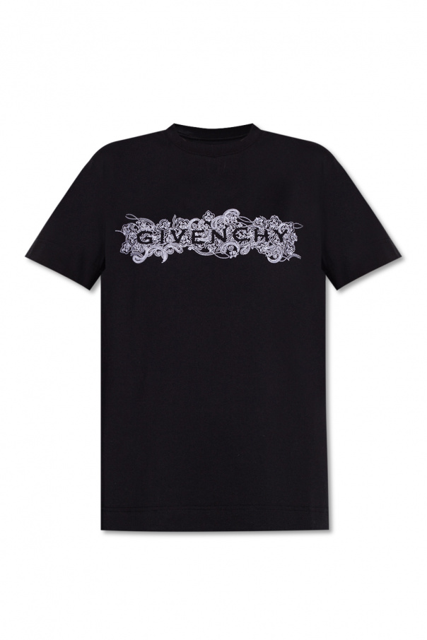 Givenchy faux T-shirt z wyszytym logo