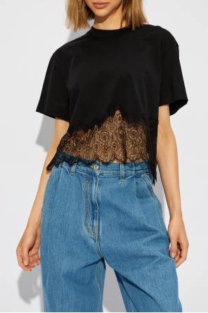 Givenchy T-shirt with lace trim