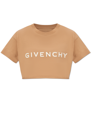 Krótki t-shirt z logo od Givenchy