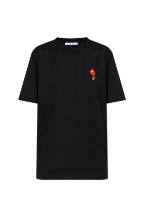 Camiseta con logo bordado