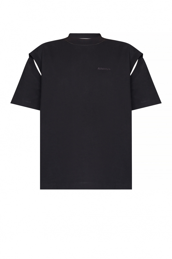 Ambush Adam Lippes lace-detailed short-sleeved T-shirt