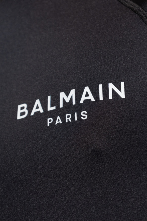 Balmain Balmain geometric pattern silk shorts
