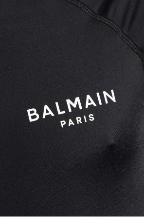 balmain intarsia-knit Swim T-shirt