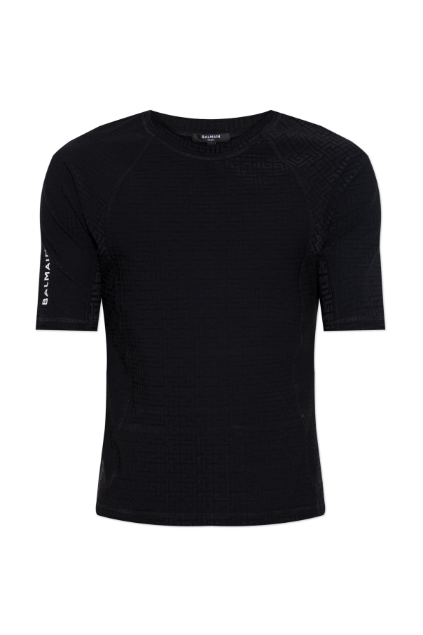 T-shirt with monogram od Balmain