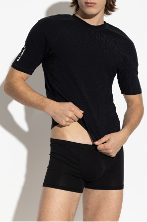 T-shirt with monogram od Balmain