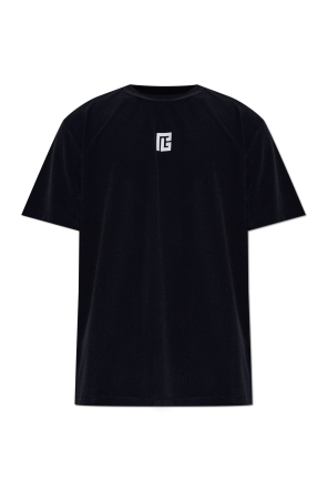 T-shirt with embroidered logo