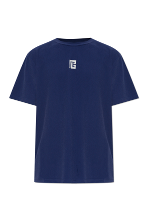 T-shirt with embroidered logo