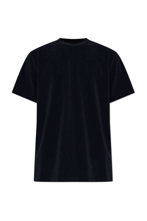 T-shirt with embroidered logo od Balmain