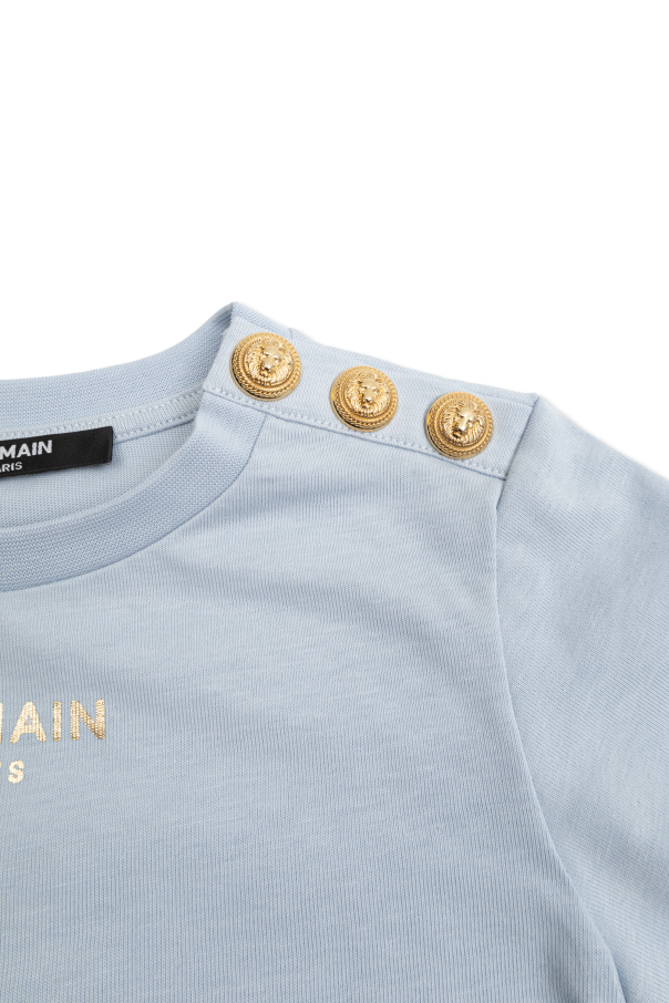 Balmain Kids Camiseta con logo