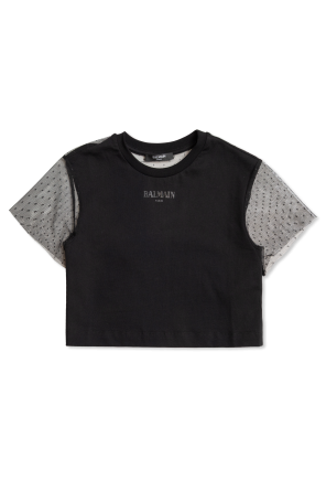 Top with tulle sleeves and back