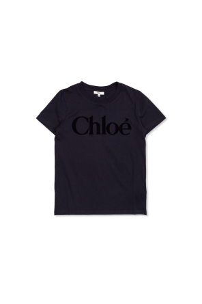 Camiseta con logo con acabado de terciopelo