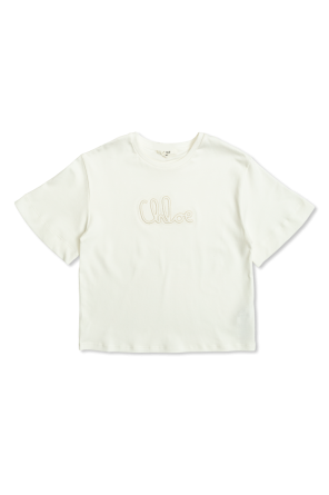 T-shirt with embroidered logo