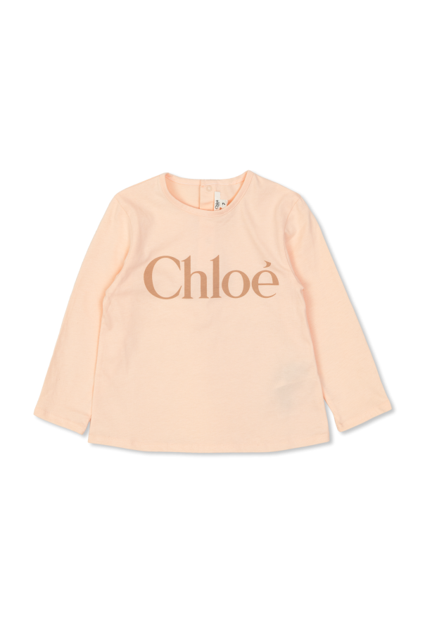 Top with printed logo od Chloé Kids