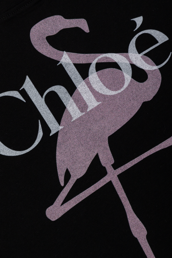 Chloé Kids Camiseta con logo