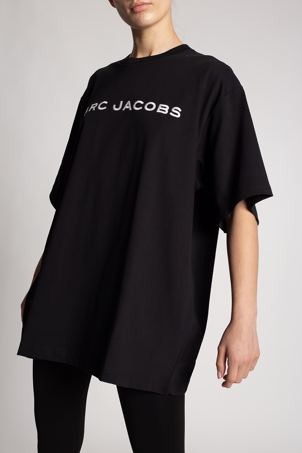 GenesinlifeShops Spain - жіноча сумка в стилі marc jacobs the snapshot bag  - Black Oversize T - shirt with logo Marc Jacobs