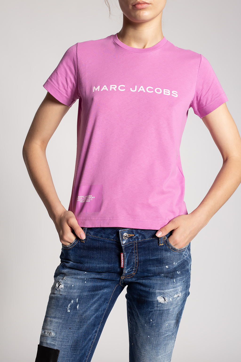 Marc Jacobs The Marc Jacobs Hvide runde solbriller i retrostil