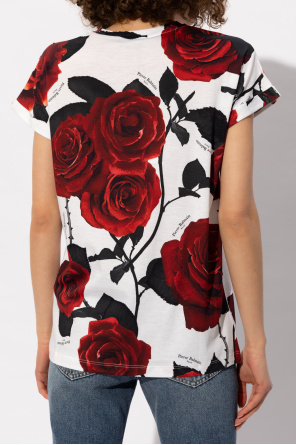 Balmain Floral motif T-shirt