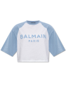 Balmain long sequin-embellished checked jumper