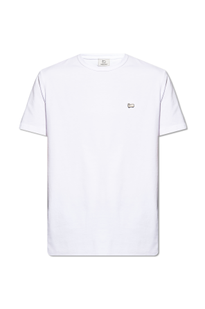 white maxi logo hoodie od Woolrich