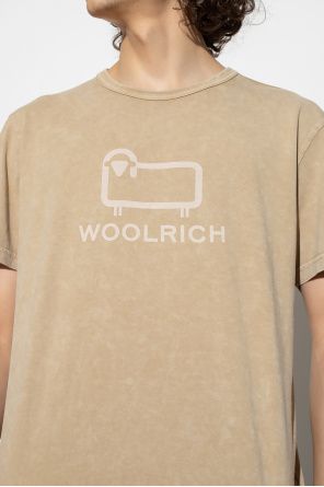 Woolrich TEEN dinosaur-motif cotton T-Shirt Green