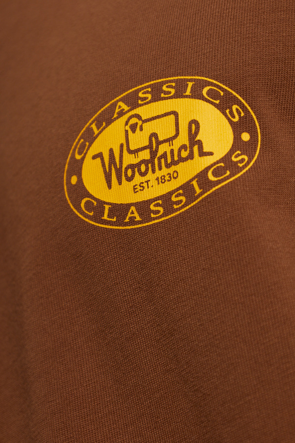 Woolrich Bavlnené tričko s potlačeným logom