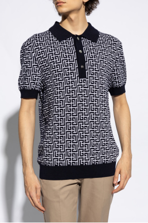 Balmain Polo z monogramem