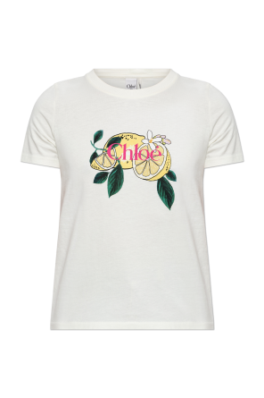 T-shirt z kolorowym nadrukiem