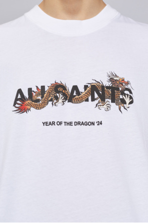 AllSaints T-shirt z nadrukiem ‘Chiao’
