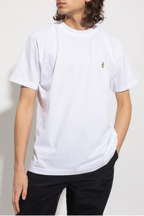 Marcelo Burlon White V-neck T-shirt from featuring a v-neck