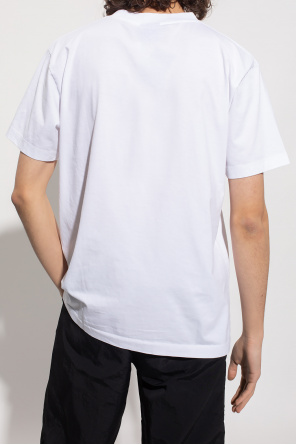 Marcelo Burlon White V-neck T-shirt from featuring a v-neck