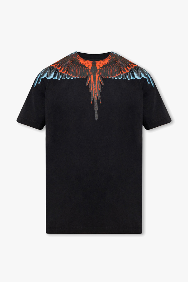 Marcelo Burlon Undercover Nothing is Permanent-embroidered hoodie Black