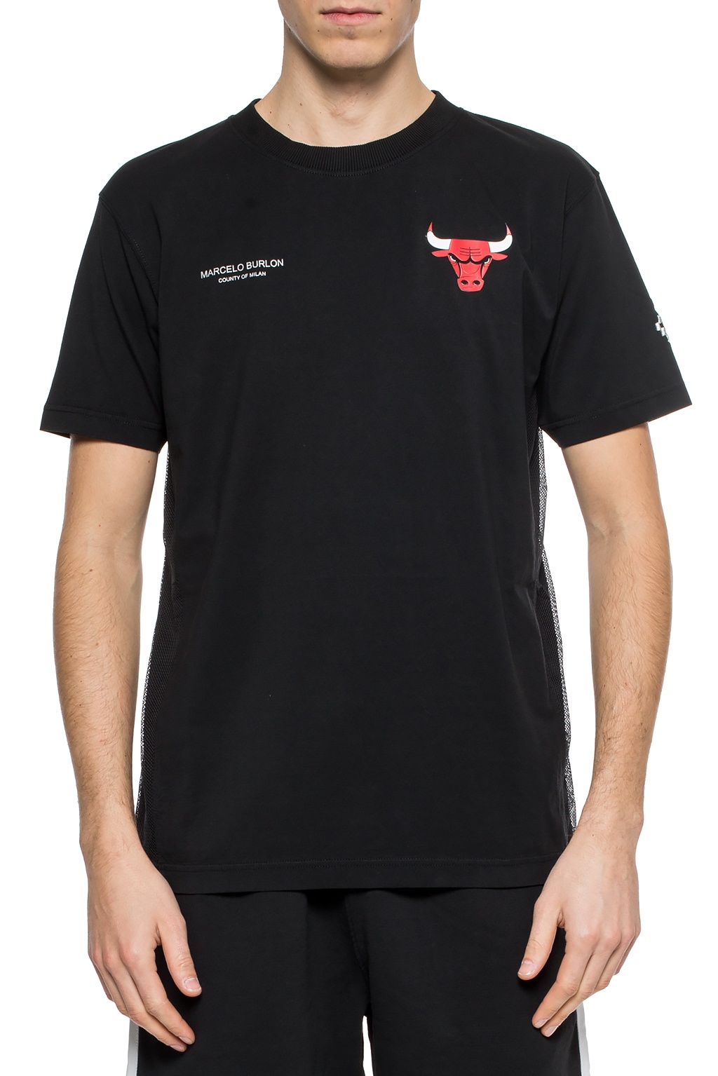 Marcelo Burlon County of Milan NBA Print Ribbed Neck T-Shirt