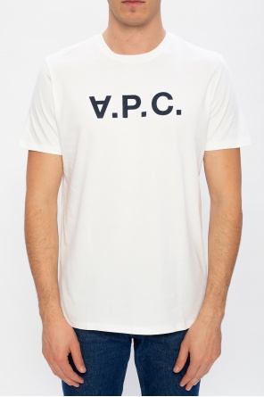 A.P.C. T-shirt with velvet logo