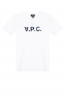 A.P.C. Kickers Krympet vintagestribet T-shirt med lange ærmer og logo foran