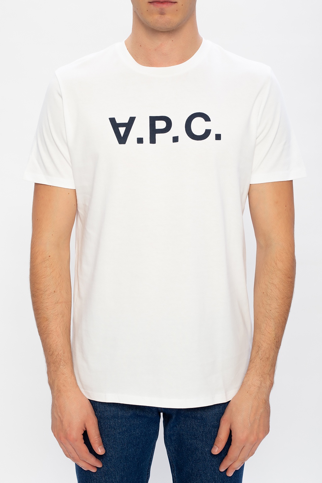 A.P.C. T-shirt with velvet logo