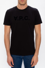 A.P.C. Barbour Beacon Rotes T-Shirt mit kleinem Logo