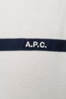 A.P.C. T-shirt Navy with logo stripe